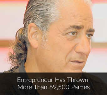Entrepreneur has thrown more than 59,500 Parties