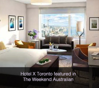 Hotel X Toronto featured in The Weekend Australian